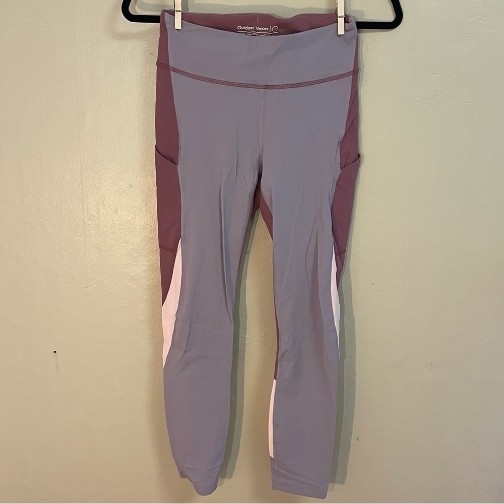 Outdoor Voices Zoom 7/8 Color-block Leggings S